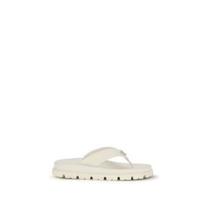 Prada White Rubber Flip-Flop Women's Sandals